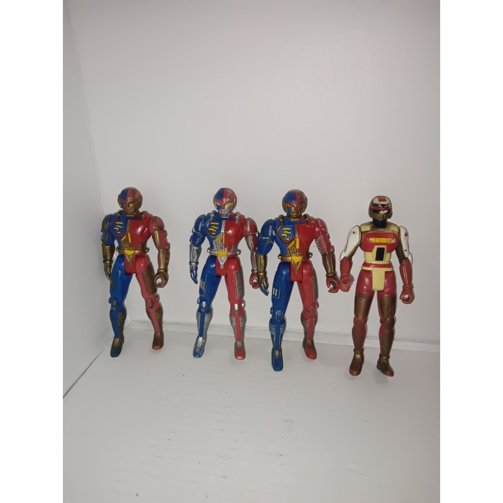 Saban VR Troopers Kenner 4x Figuren gebraucht 1994 1995